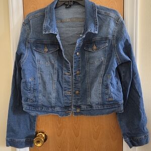 Sage Blue Denim Women's Jacket